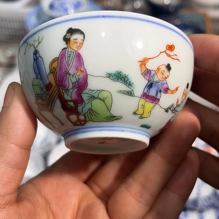 摆件陶景德镇陶瓷主人杯2233