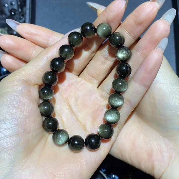 黑曜岩手链未镶嵌喵*兔