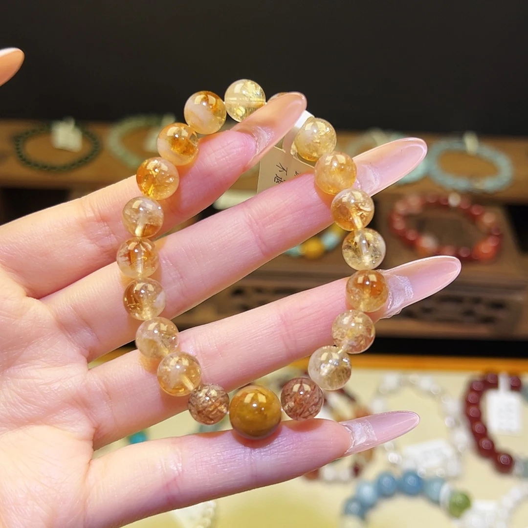 手链水晶银S925镶嵌黄1185