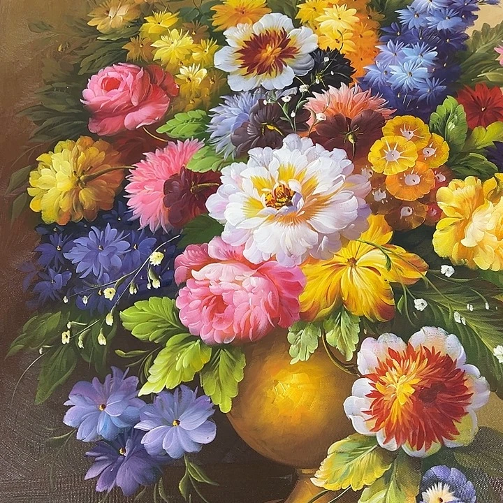 油画恭喜嘻嘻仔仔细细