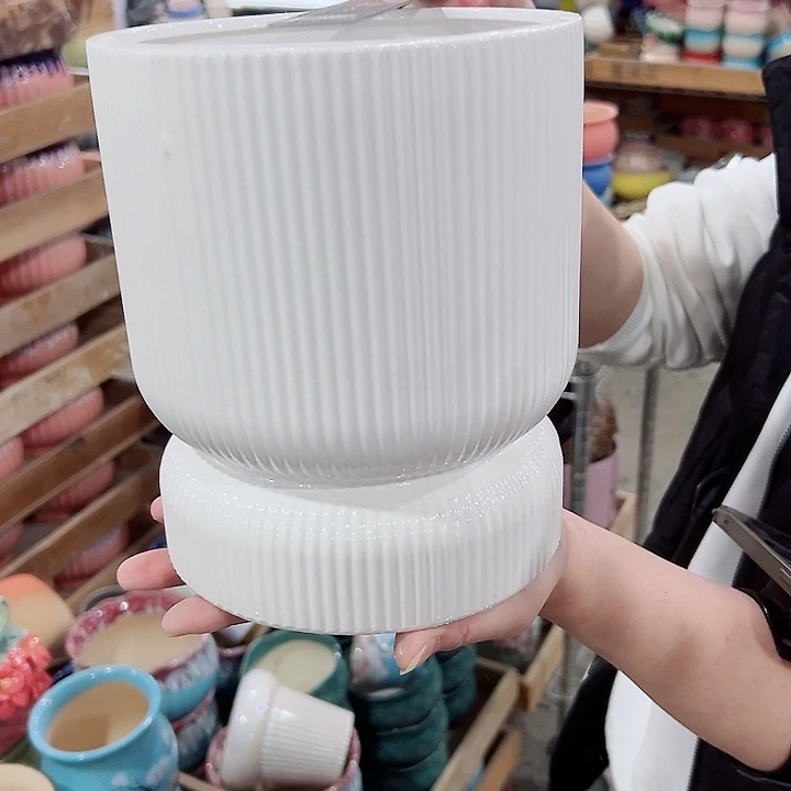 有孔.凑满10元发货多肉陶瓷花盆！