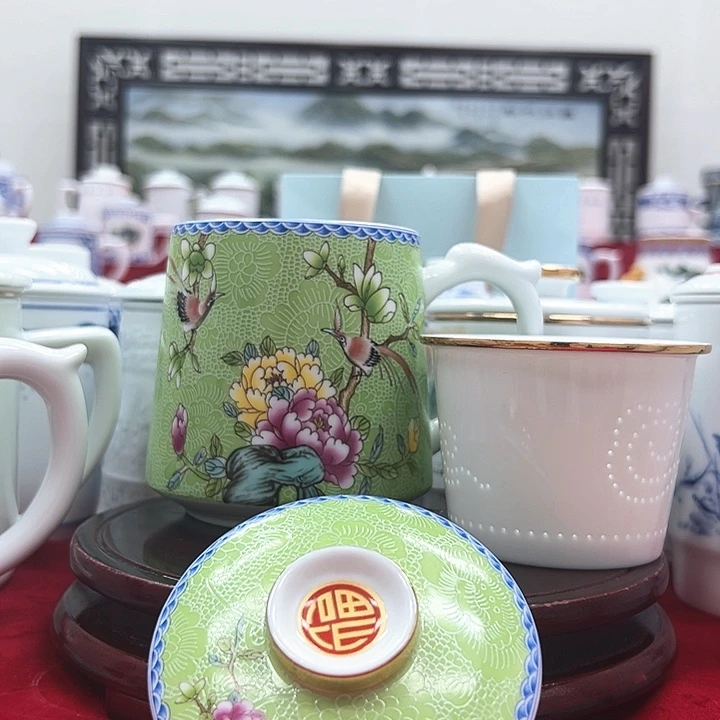 杯子景德镇陶瓷办公杯