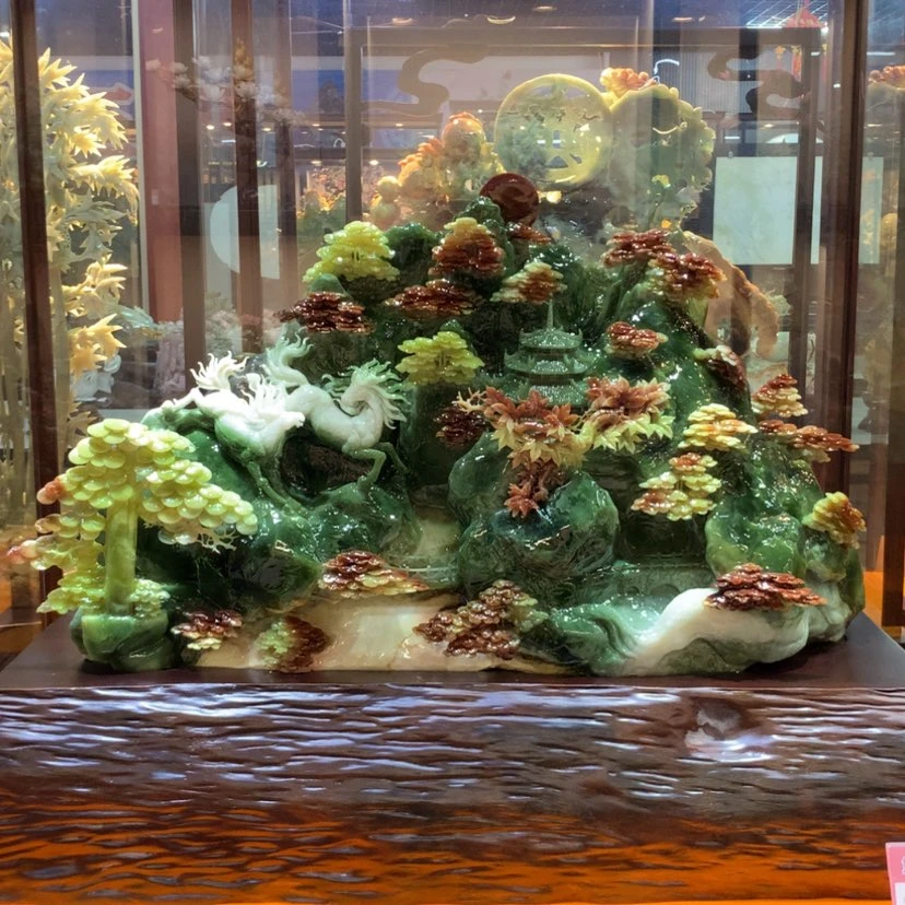 【闪购商品】未镶嵌蛇纹石玉摆件覆膜
