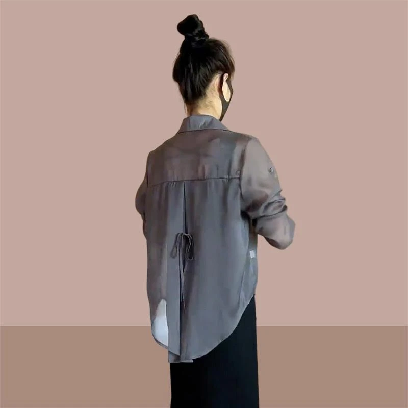 轻薄透气冰丝防晒衬衫女款2025新款夏季流行爆款开衫吊带裙外搭服