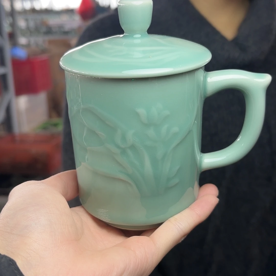 龙泉云间青瓷小米茶器