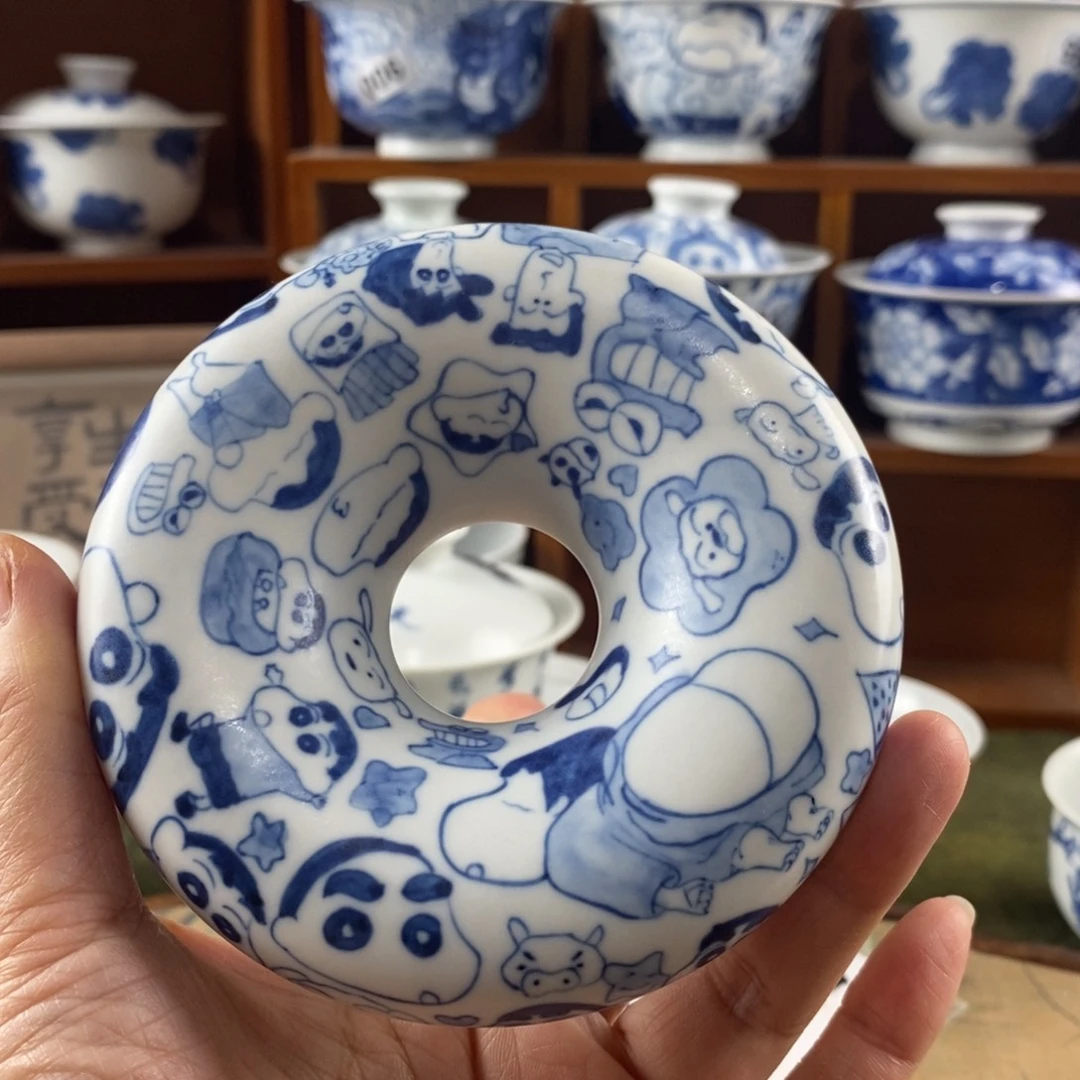 三***逸瓷片景德镇陶瓷手绘茶器341