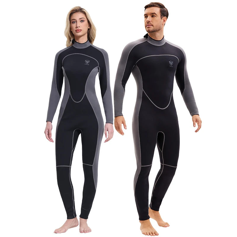 KLEYOU潜水服1.5MM加厚连体防晒防水母保暖游泳冲浪衣冬季防寒