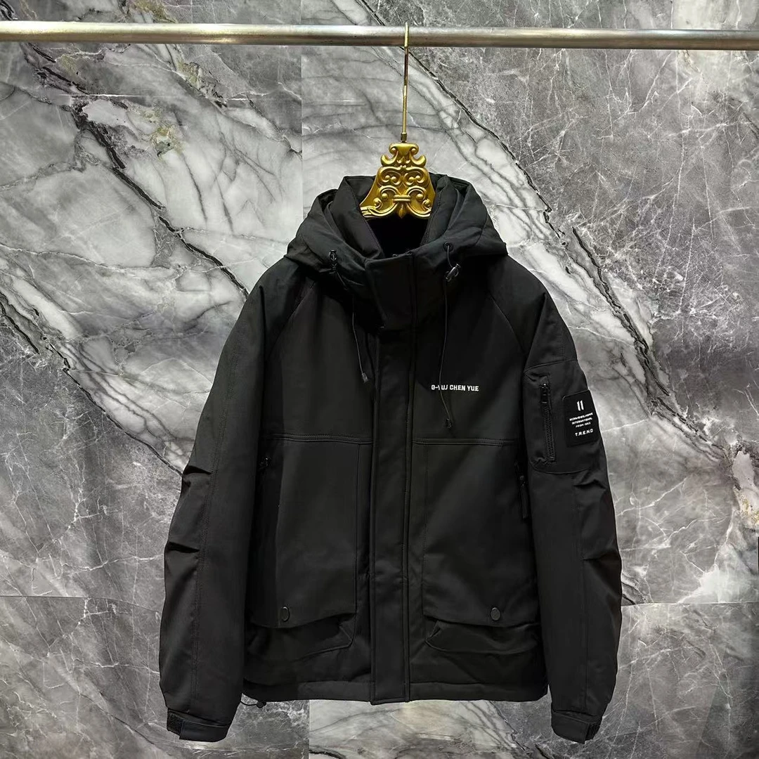 【F】冬季新款简约百搭冲锋衣加厚防寒服6898【无水洗唛】