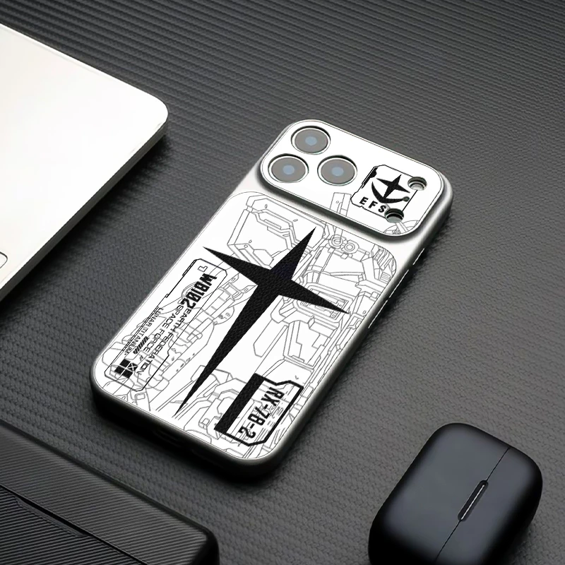 动漫个性适用苹果17promax手机壳适用iphone16/15/14/13皮纹高级