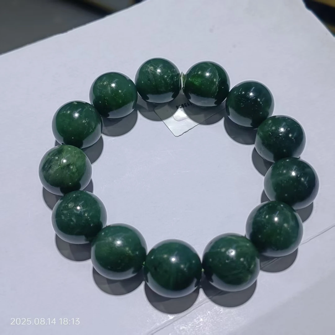 非金属仿珍珠手链 菠菜绿大规格单圈时尚手串手工قاشتېشى قوللۇق
