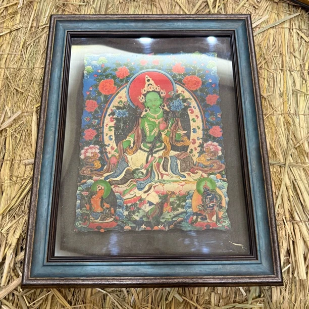 高端精品绘画类唐卡带框