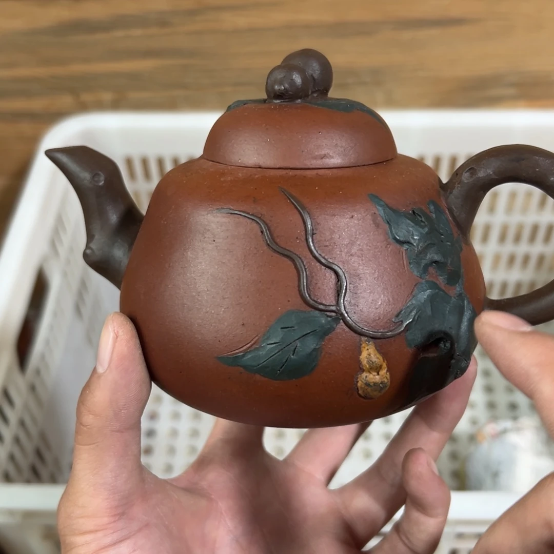 茶壶紫砂老厂紫砂壶一件！