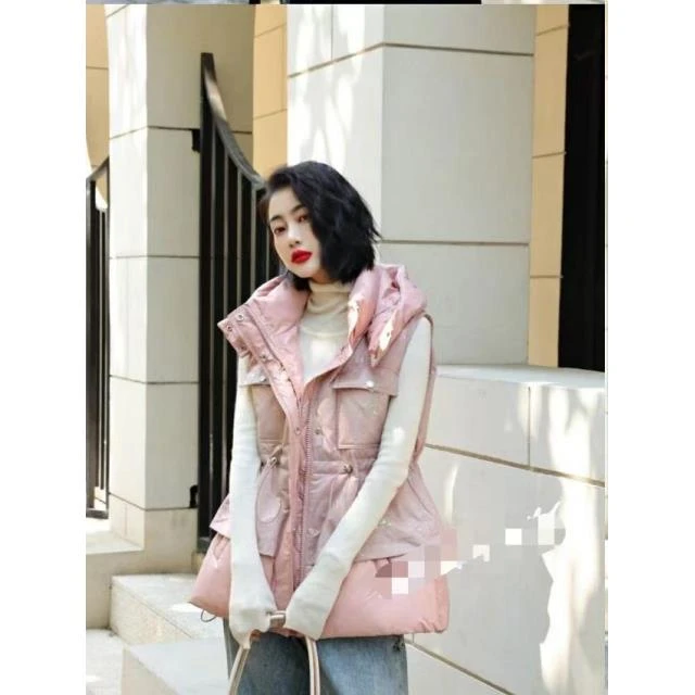 品牌撤柜秋冬新款韩版羽绒马甲背心女收腰马夹外套B16-15