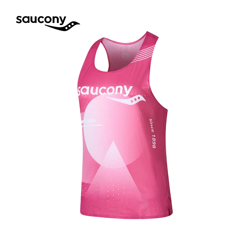 索康尼官方女子专业超轻跑步运动背心吸湿轻巧透气舒适