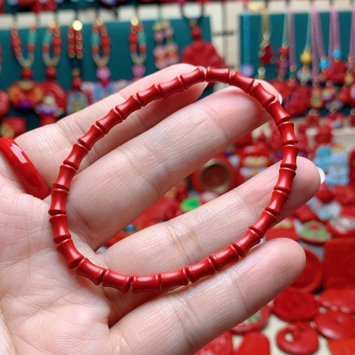天然辰砂工艺品朱砂手串