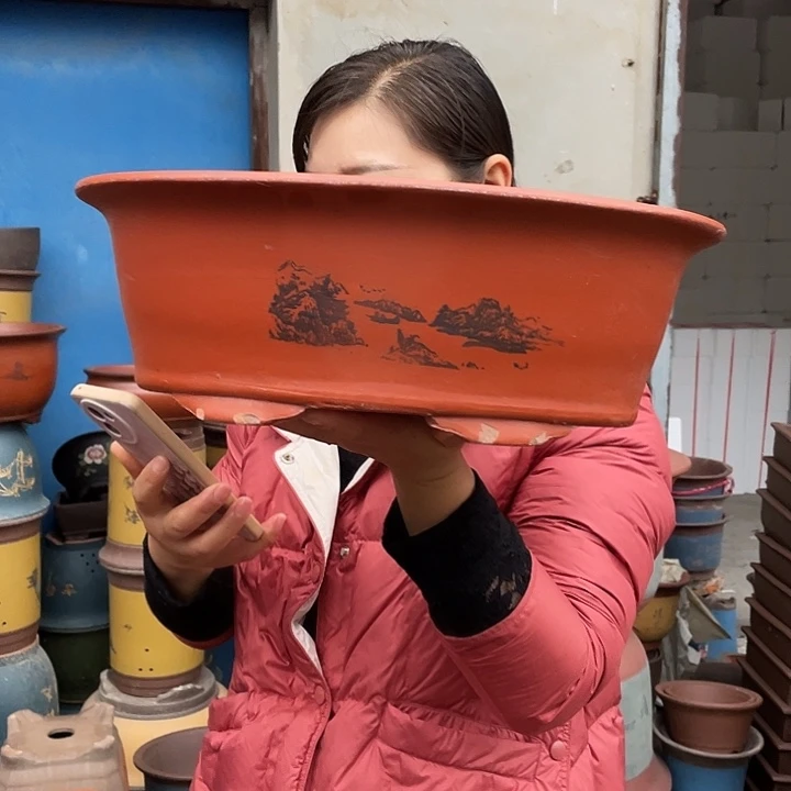 38红椭圆花盆紫砂花盆紫砂花盆