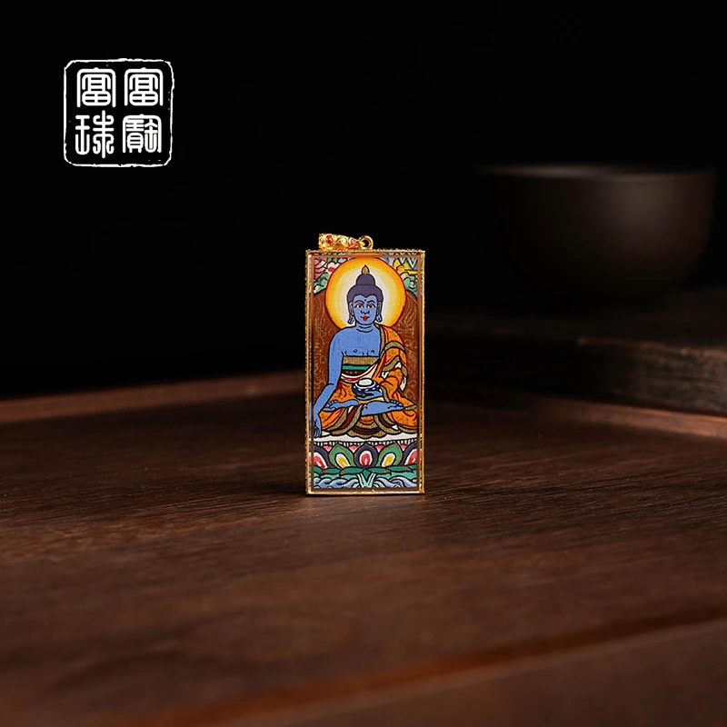 【而康】富富珠宝 18k金时尚吊坠 赠绳(天然珠宝多样性发)