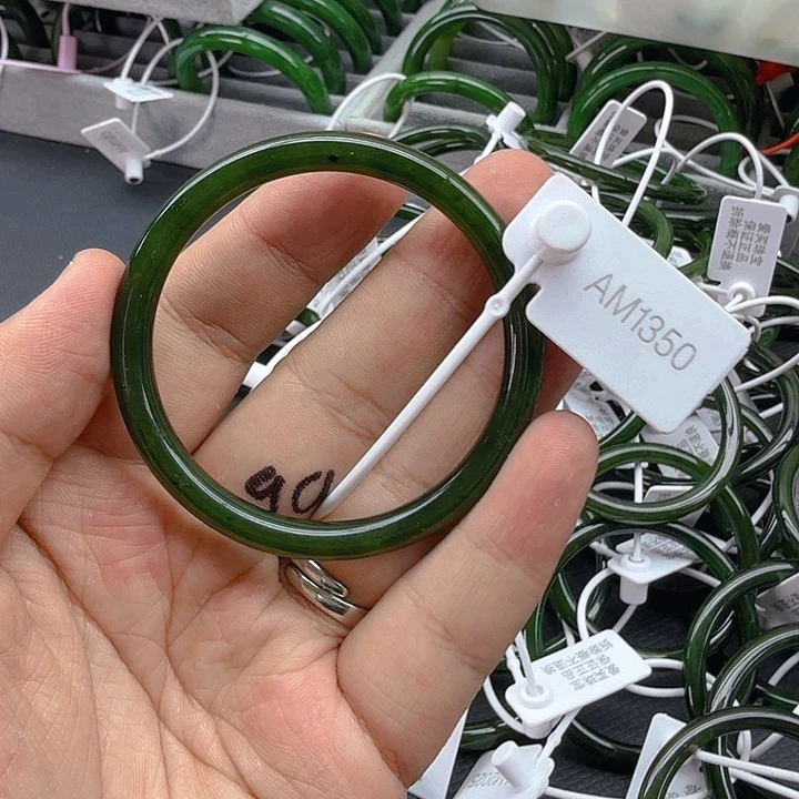 和田玉（碧玉）手镯未镶嵌54