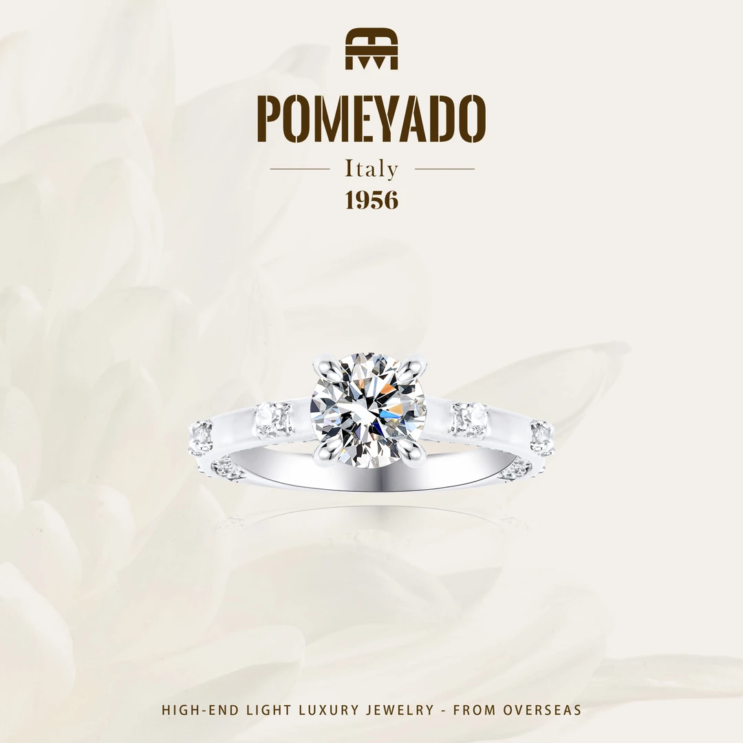 925银高碳钻【极光之夜】Pomeyado戒指F2547