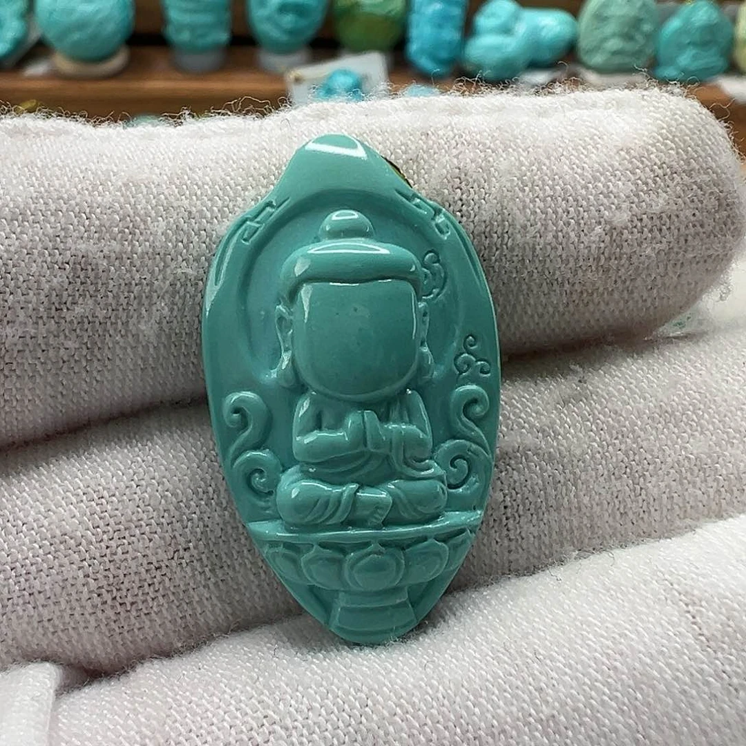 绿松石无相佛未镶嵌