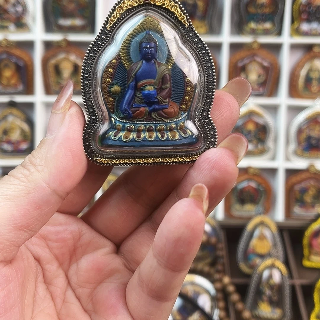 哆***咪泥塑做旧款药师手工擦擦