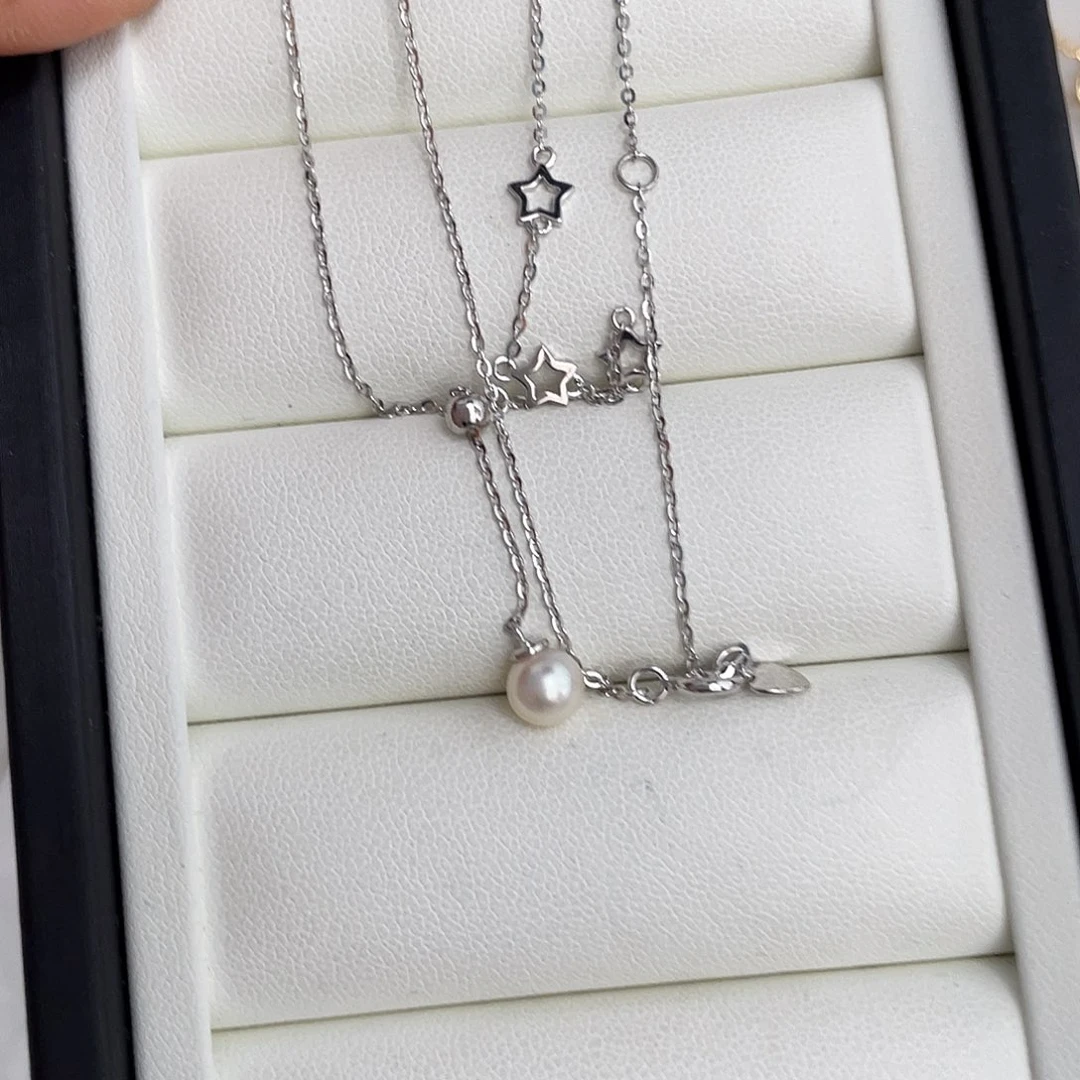 海水珍珠颈饰银S925镶嵌