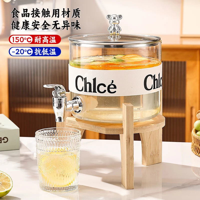 拉萨发货西藏包邮轻奢冷水壶带龙头放冰箱夏天防串味果饮密封酒桶