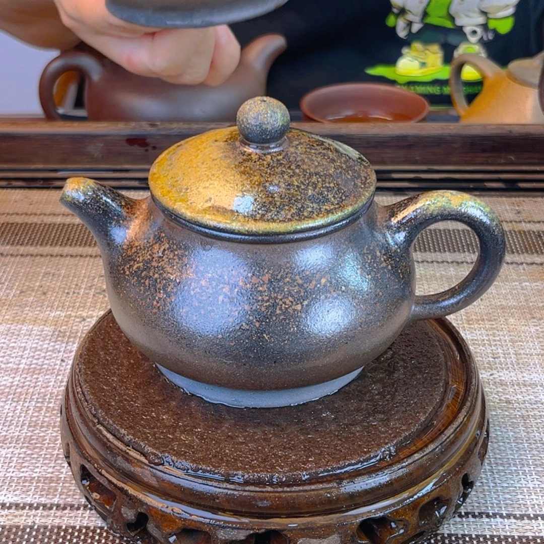茶壶紫砂底槽清柴烧240cc