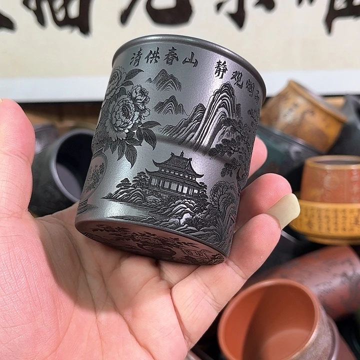 茶杯紫砂全手工紫砂主人杯
