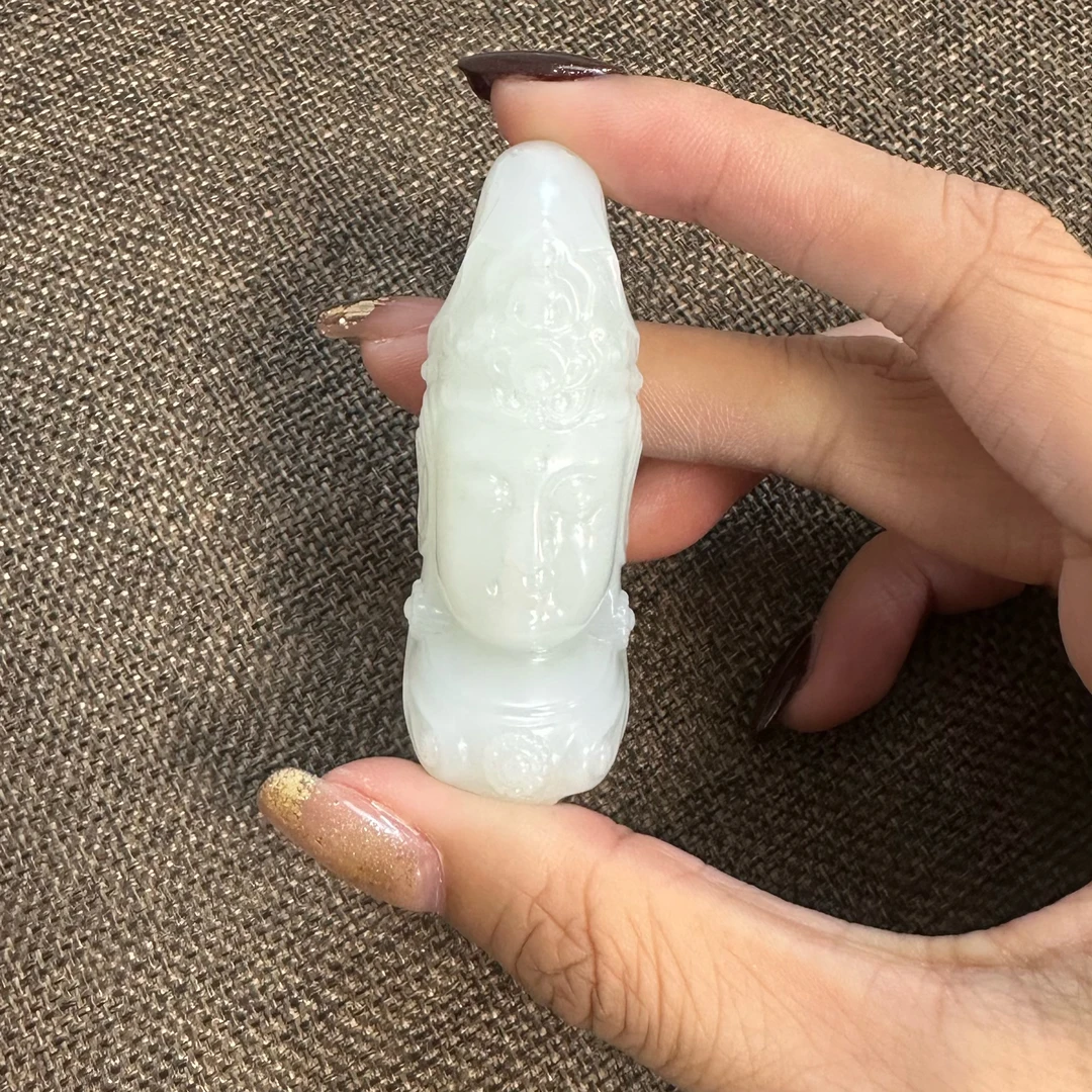 【冉冉珠宝】大号佛头*和田玉吊坠多样性发货