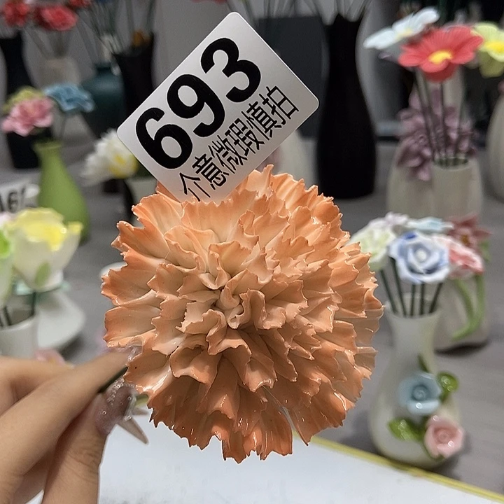 陶瓷纯手工捏花设计