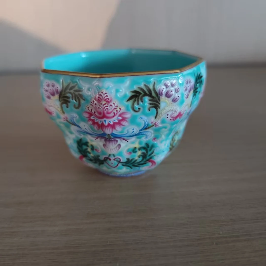 【景德】溢珍堂  八方杯   景德镇 瓷杯 yzt0421