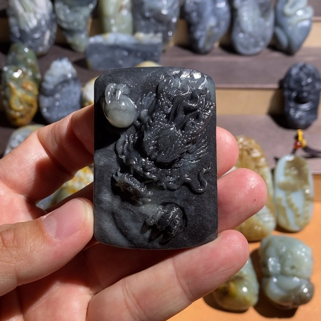 和田玉把件未镶嵌钱****荡