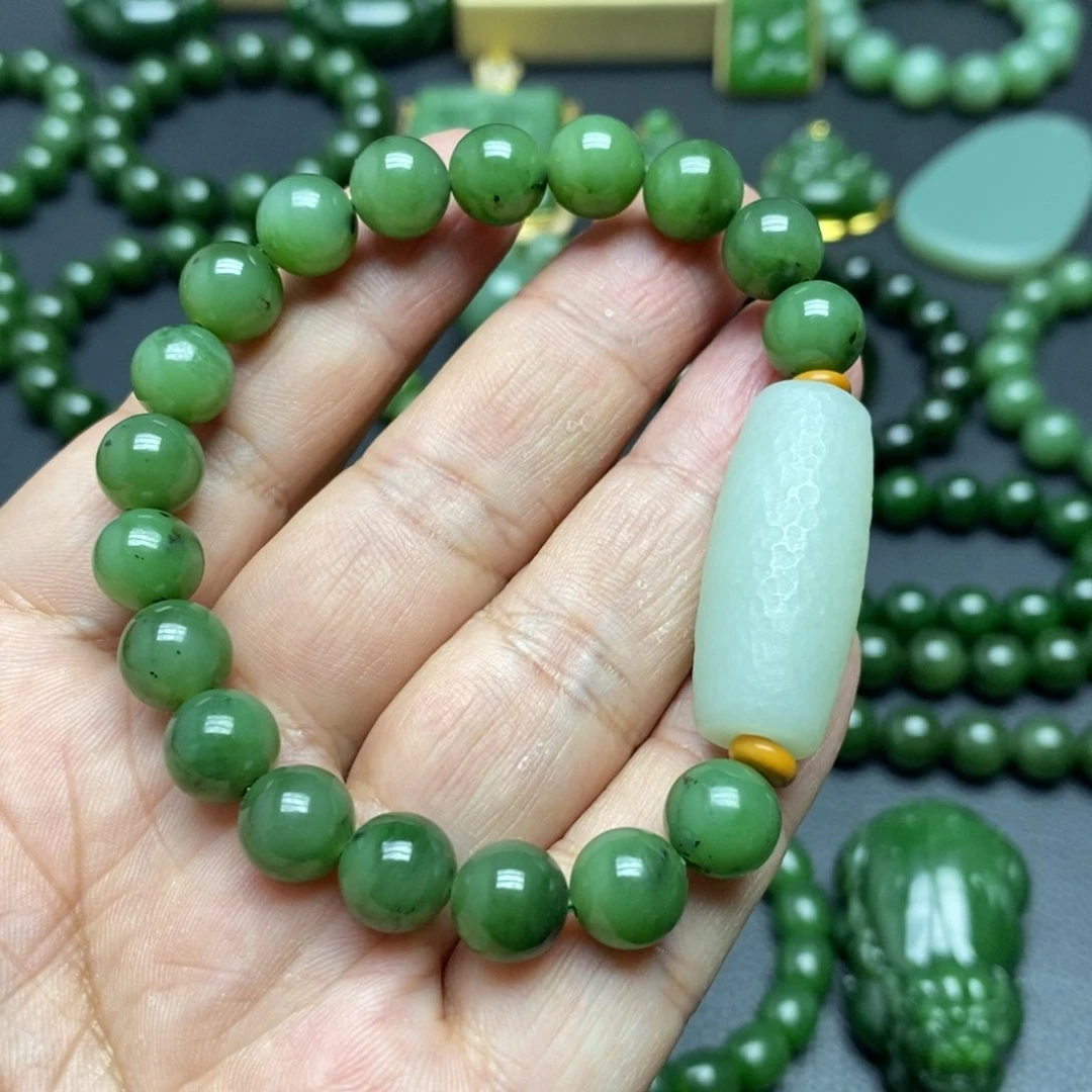 和田玉（碧玉）手串未镶嵌