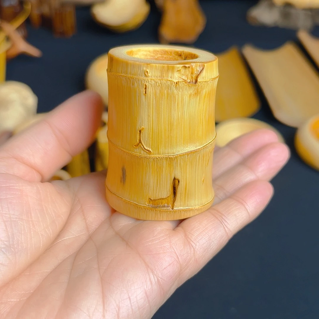 竹信*玉竹虫噬纹盖置