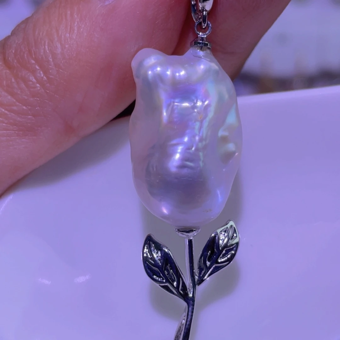 淡水珍珠未镶嵌天然淡水珍珠吊坠
