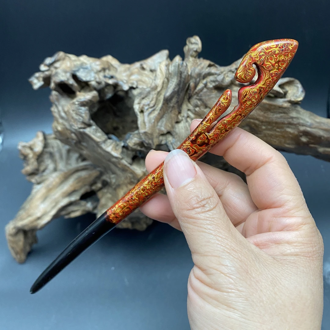 大漆发簪 木质 非遗文化传承