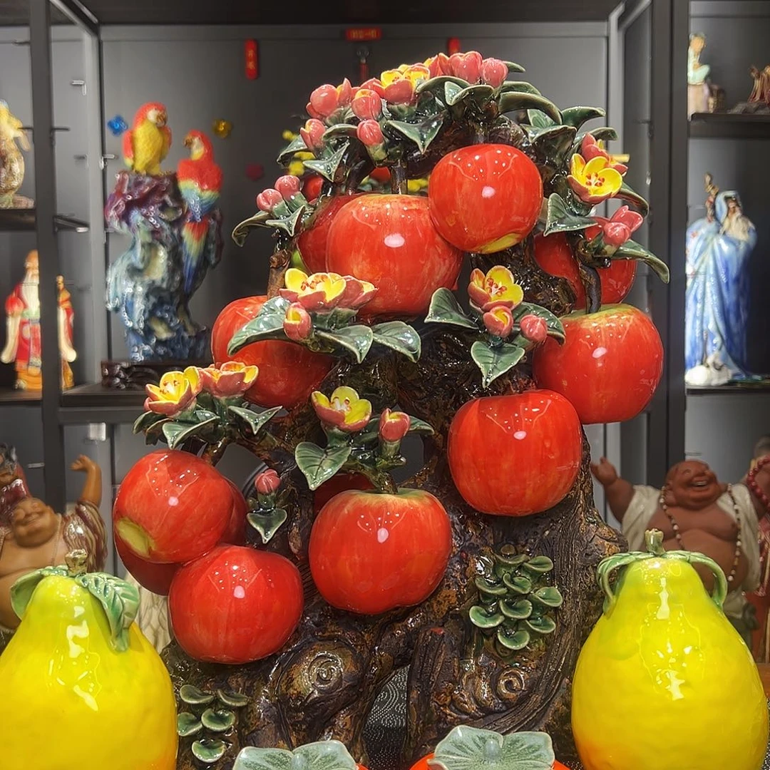 平安是福陶瓷工艺品摆件陶瓷艺术