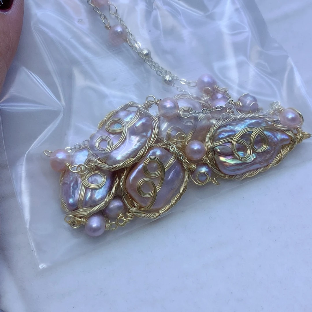 【闪购商品】淡水珍珠合金颈饰随****?