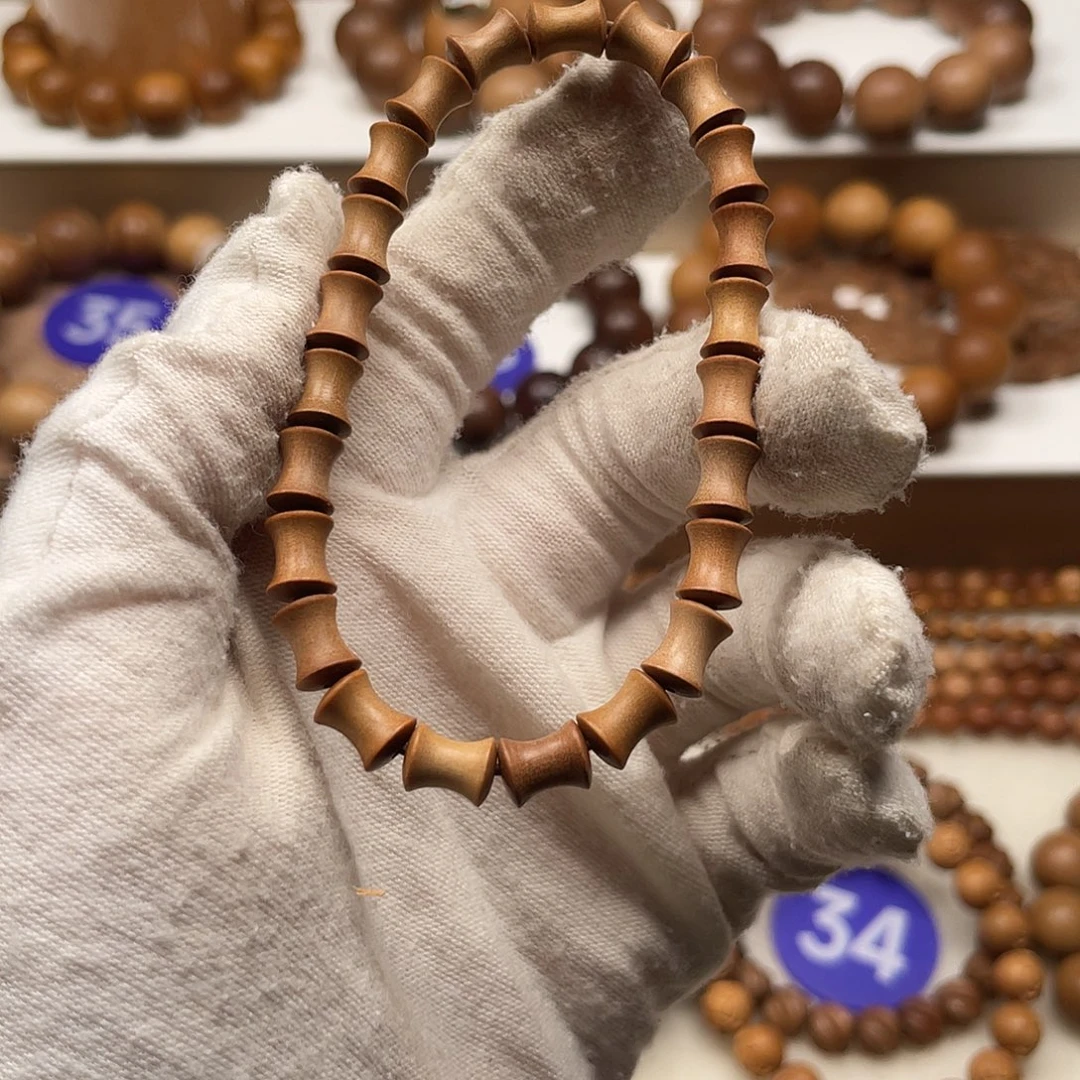 手串/手链檀香木老山檀香6/8顺纹竹节