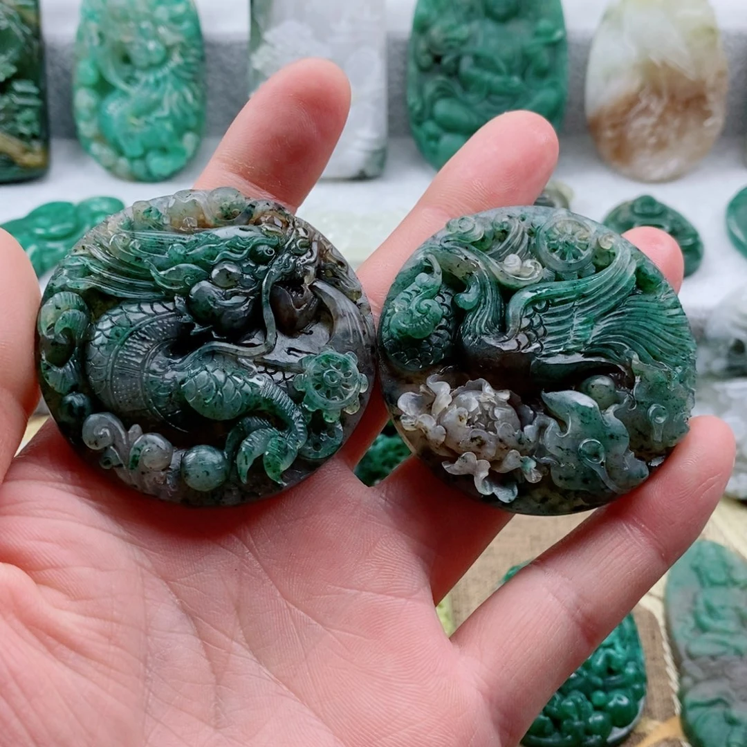 独山玉未镶嵌颈饰