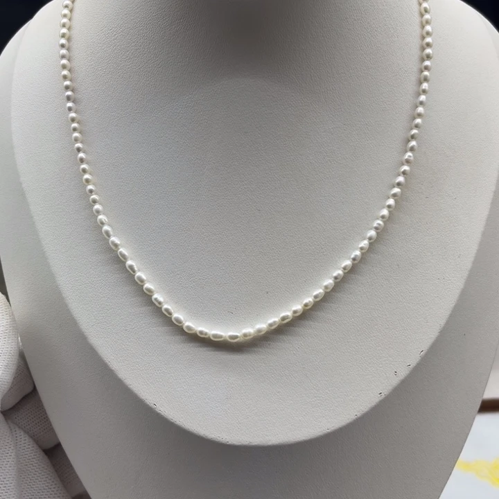 珍珠项链合金淡水珍珠