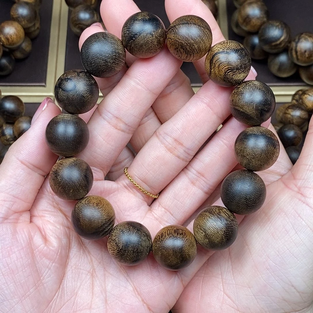沉香手串越南芽庄白棋楠缨子瘤疤沉水