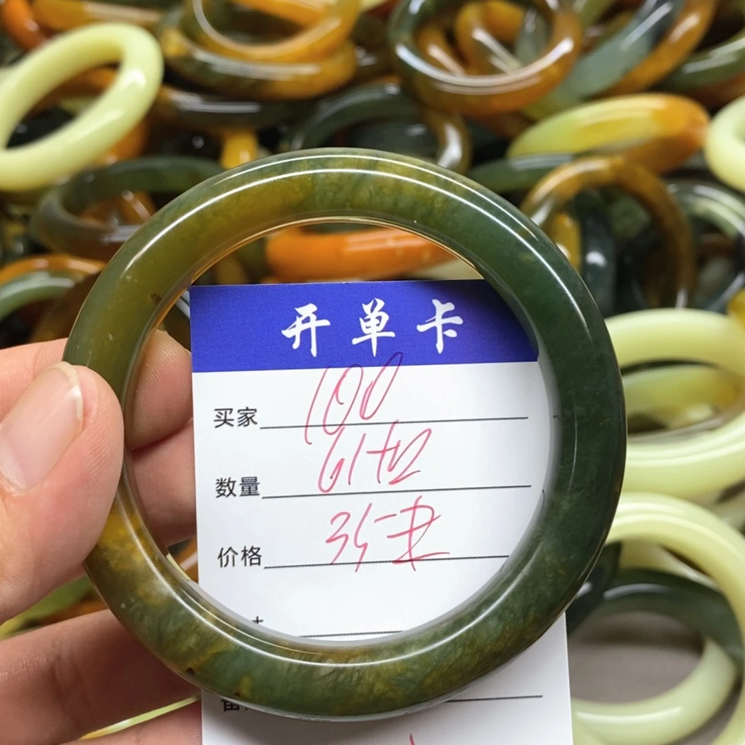 未镶嵌蛇纹石玉手镯