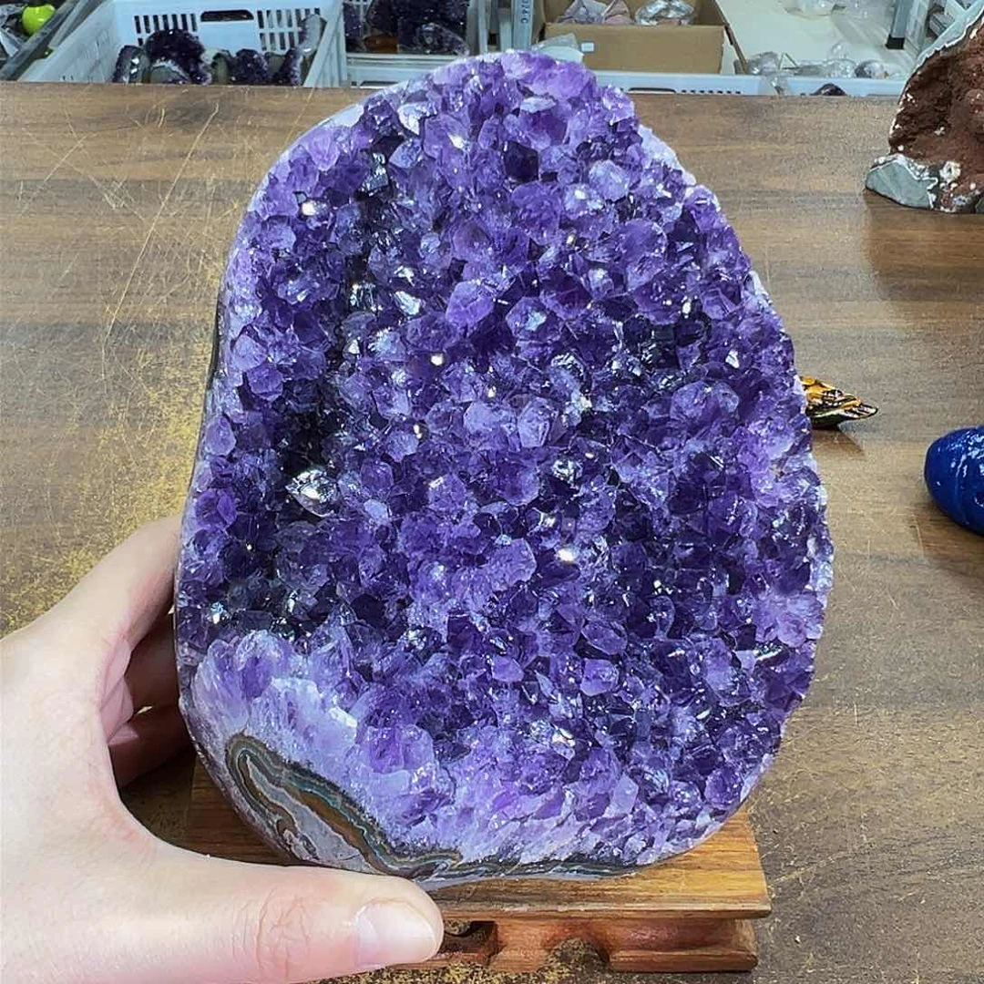 紫晶摆件未镶嵌晶体