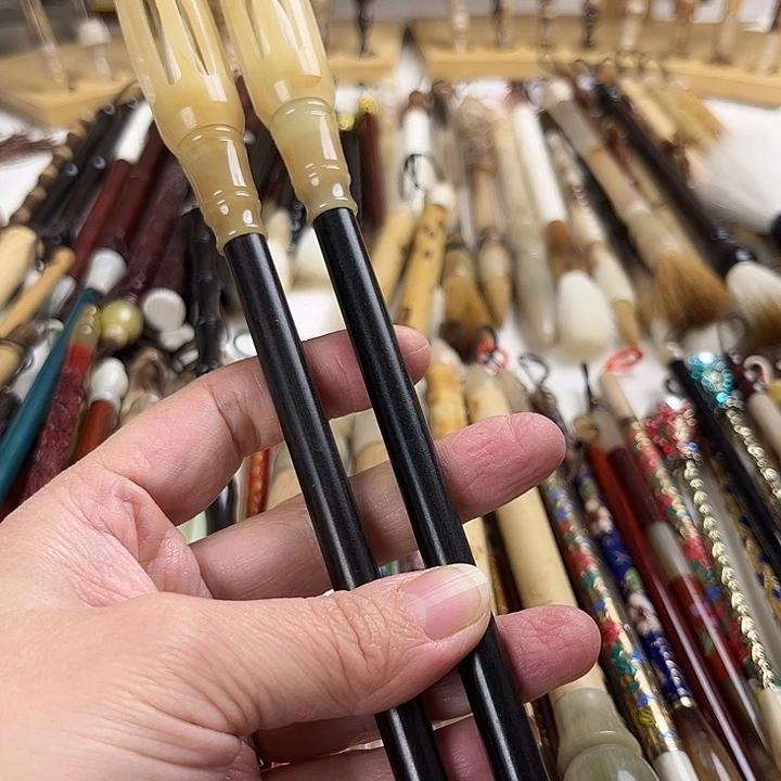 黑檀带帽狼羊兼毫2支出锋3.8左右