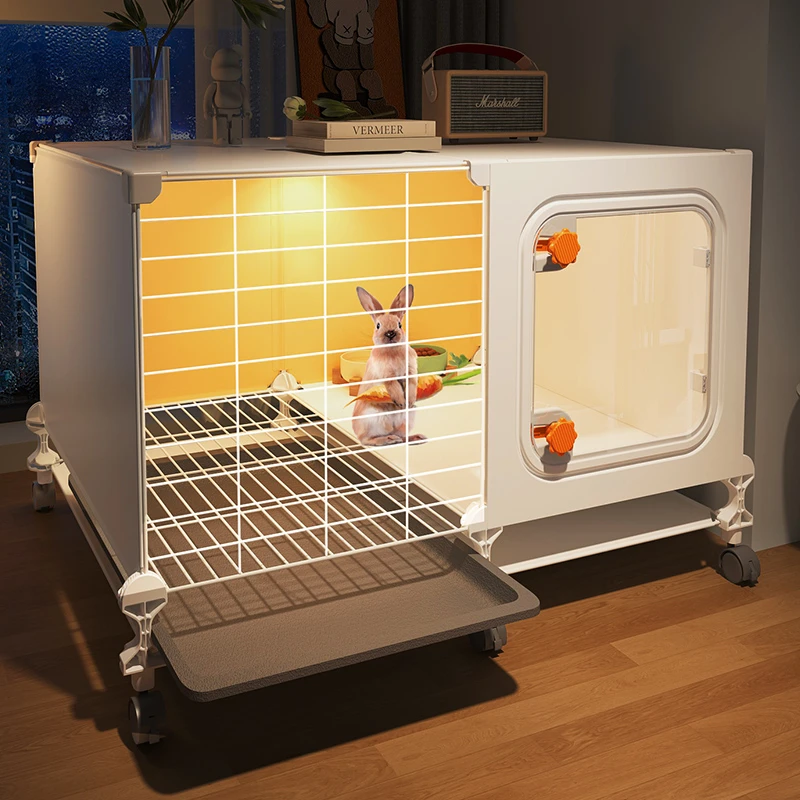 兔子笼子家用室内大号养宠物兔专用侏儒兔窝屋别墅狗笼子厕所
