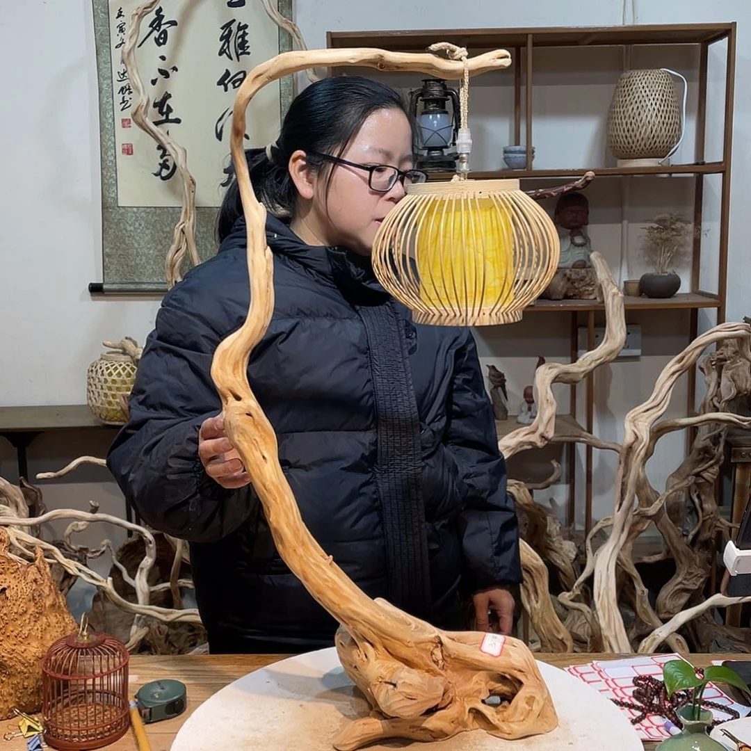 柏木杜鹃根根艺摆件