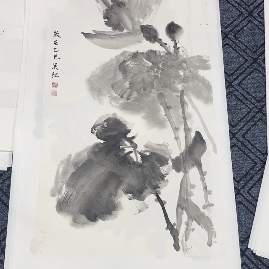 云***宿国画吴红老师三尺花鸟琪