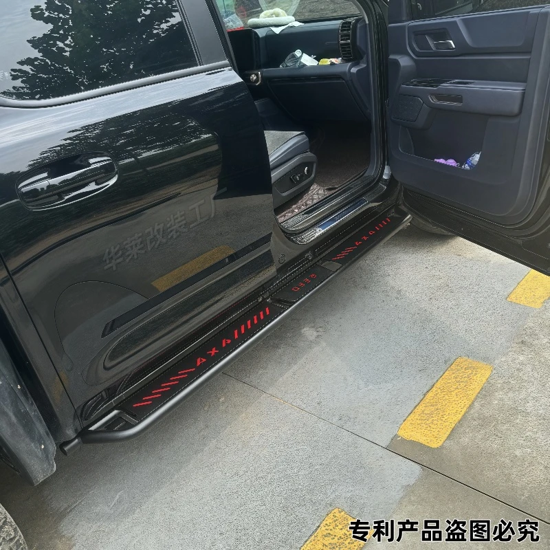 适用雷达RD5金刚RD6电动皮卡汽车改装件加厚锰钢防碰撞专用脚踏板